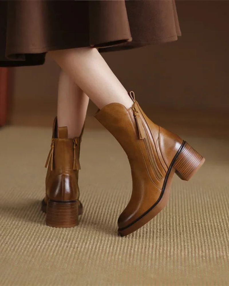 Alexandra | Block Heel Ankle Boots for Women