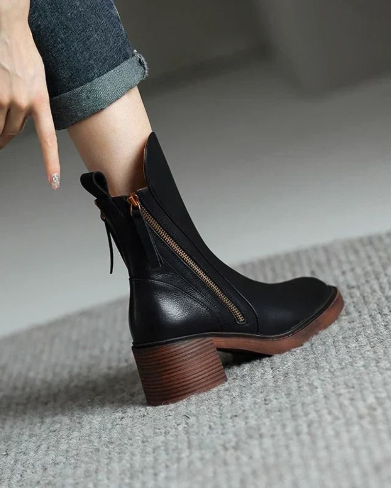 Alexandra | Block Heel Ankle Boots for Women