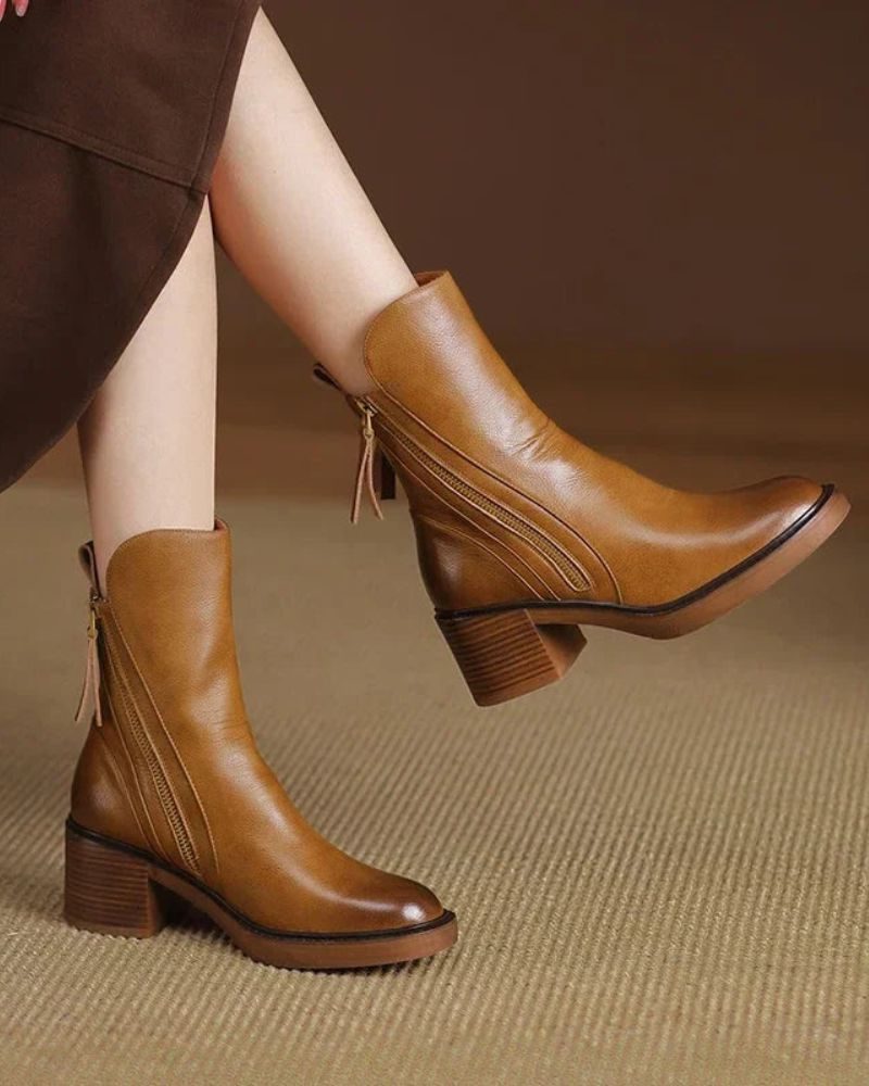 Alexandra | Block Heel Ankle Boots for Women
