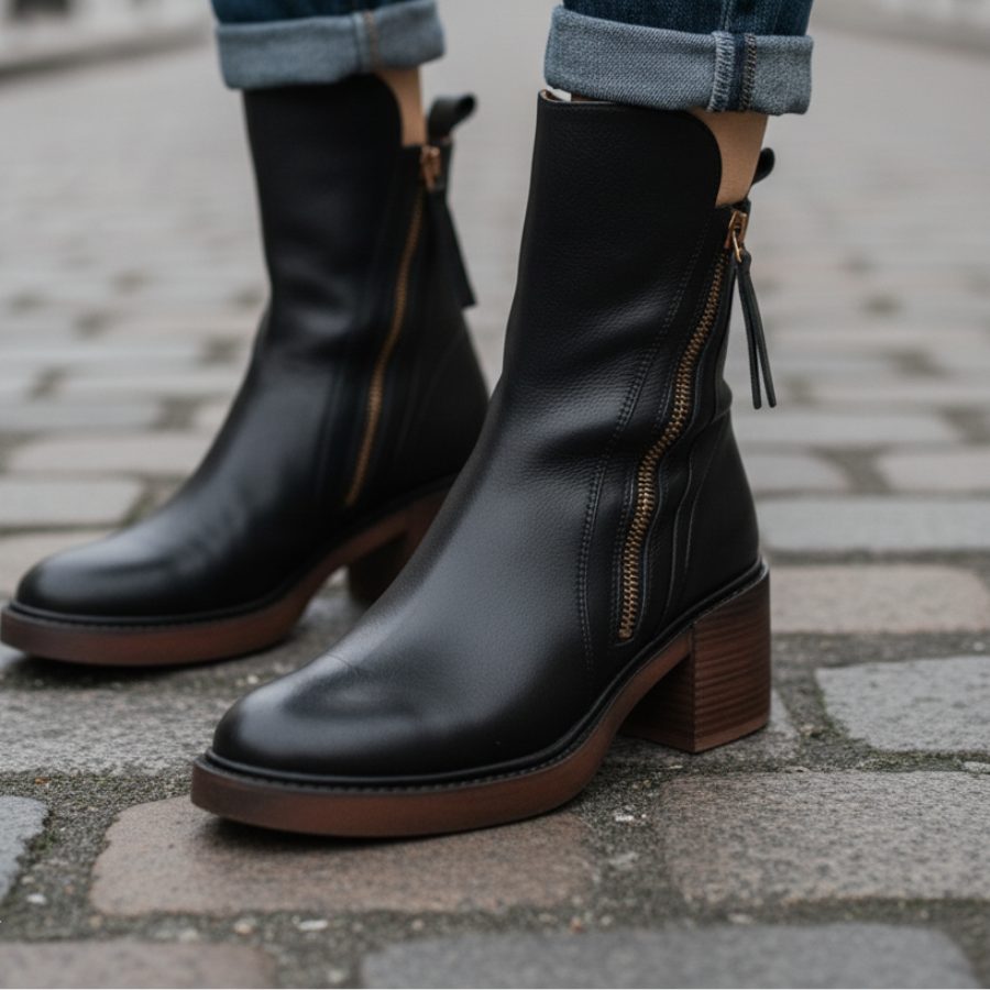Alexandra | Block Heel Ankle Boots for Women