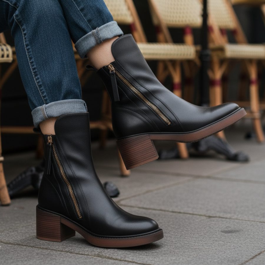 Alexandra | Block Heel Ankle Boots for Women