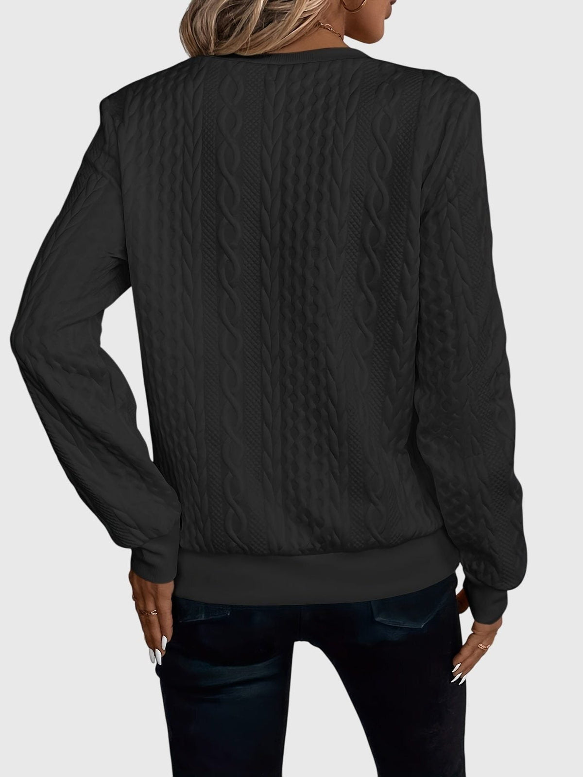 Ambretta | Cable Knit Zip-Up Sweater for Women