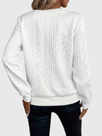 Ambretta | Cable Knit Zip-Up Sweater for Women