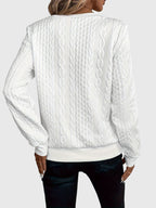 Ambretta | Cable Knit Zip-Up Sweater for Women