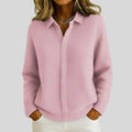 Aneira | Ribbed Knit Cardigan with Button-Down Front for Women