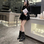 Angelica | Western Ankle Boots with Studs for Women