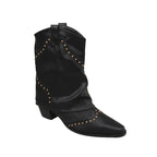 Angelica | Western Ankle Boots with Studs for Women