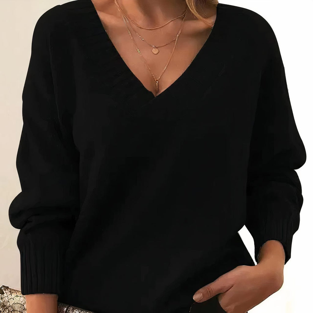 Antonella | Cashmere Sweater with V-Neckline for Women