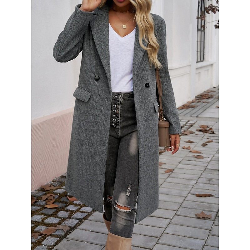 Armelle | Longline Tailored Blazer Coat for Women