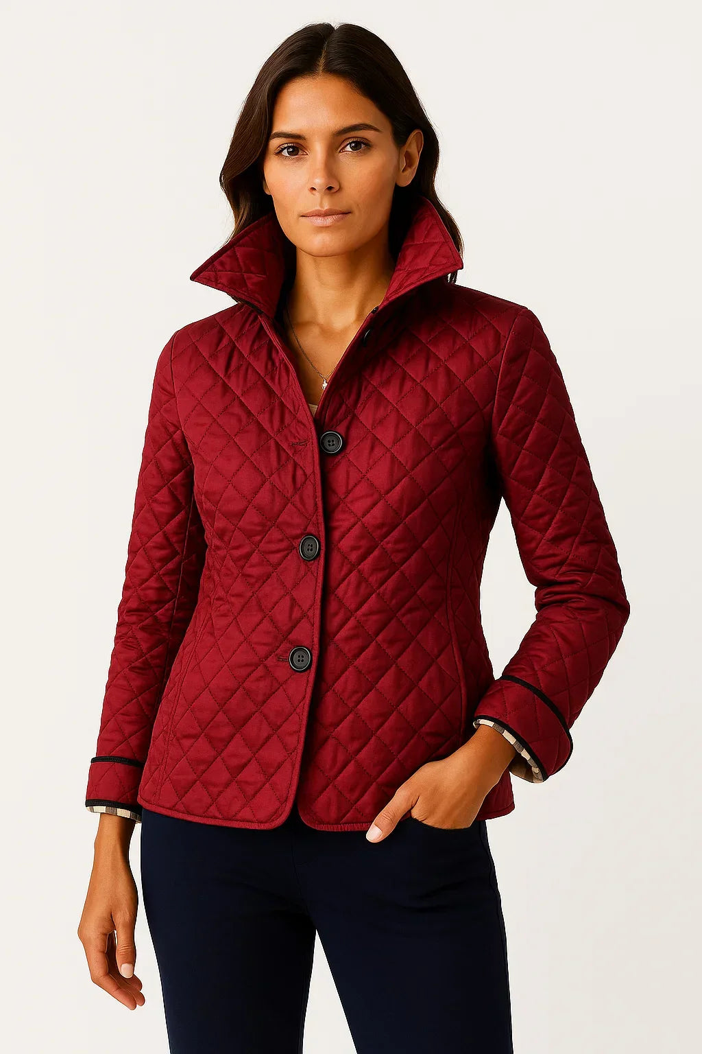 Anna | Quilted Button-Down Blazer for Women