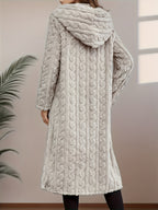 Women's Fashion Casual Hooded Faux Trim Warm Long for Autumn/Winter