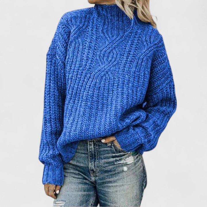 Bea | Cable Knit Crew Neck Sweater for Women