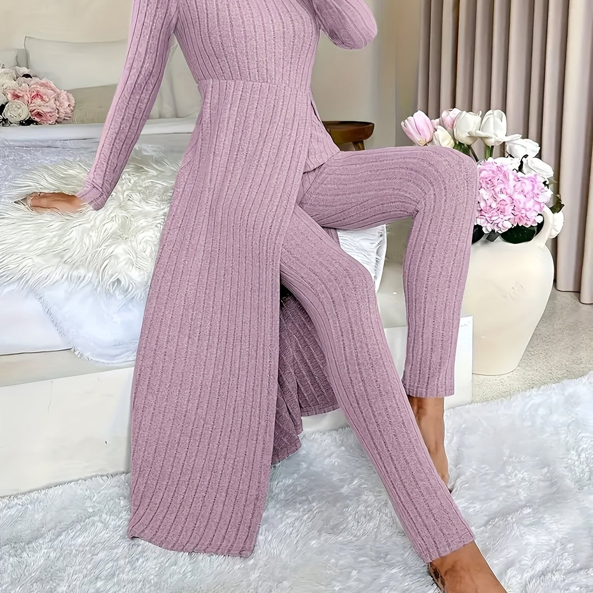 High-Slit Robe Set