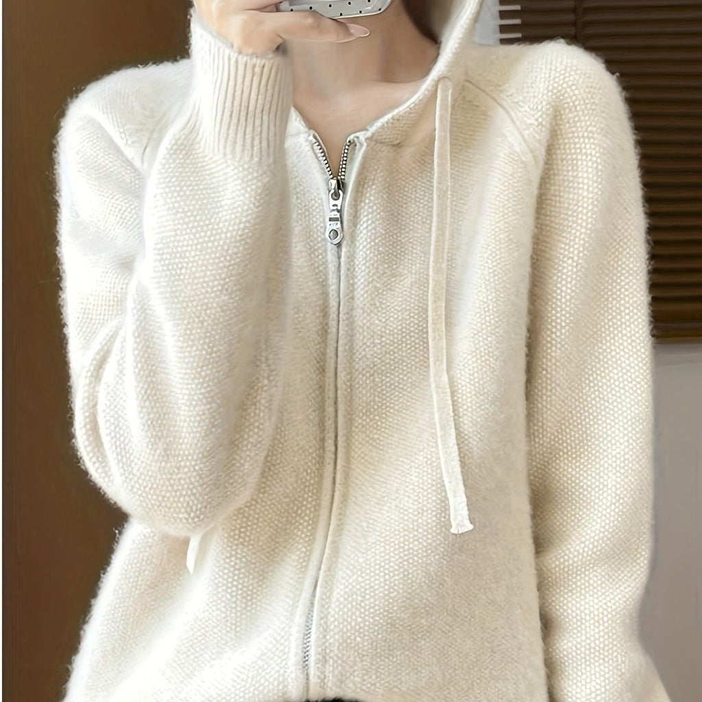 Bree | Hooded Zip-Front Cardigan for Women