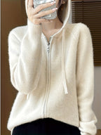 Bree | Hooded Zip-Front Cardigan for Women