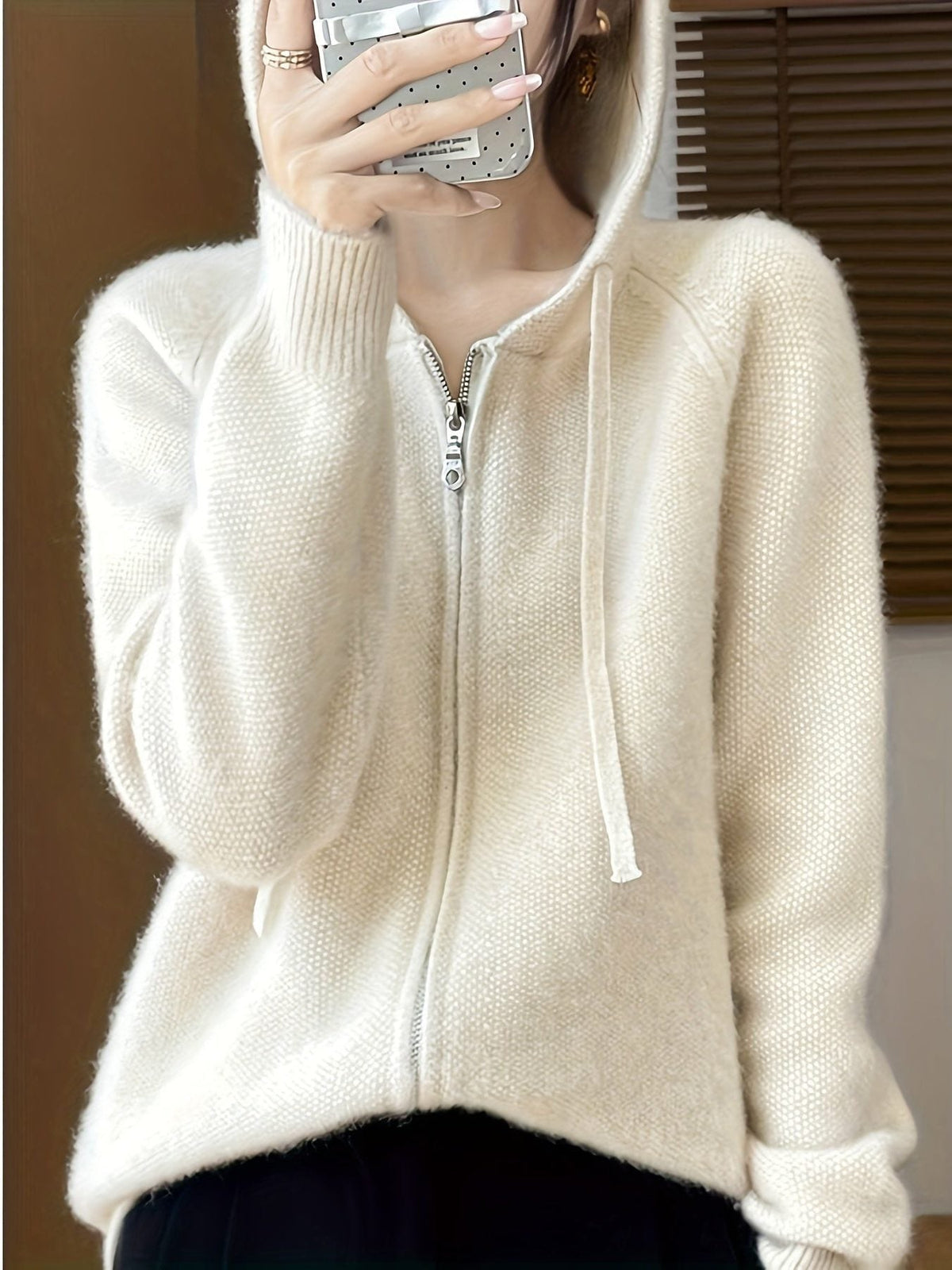 Bree | Hooded Zip-Front Cardigan for Women