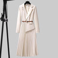 Brigitta | Pleated Blazer Dress for Women