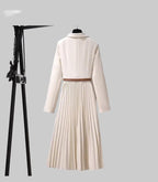 Brigitta | Pleated Blazer Dress for Women