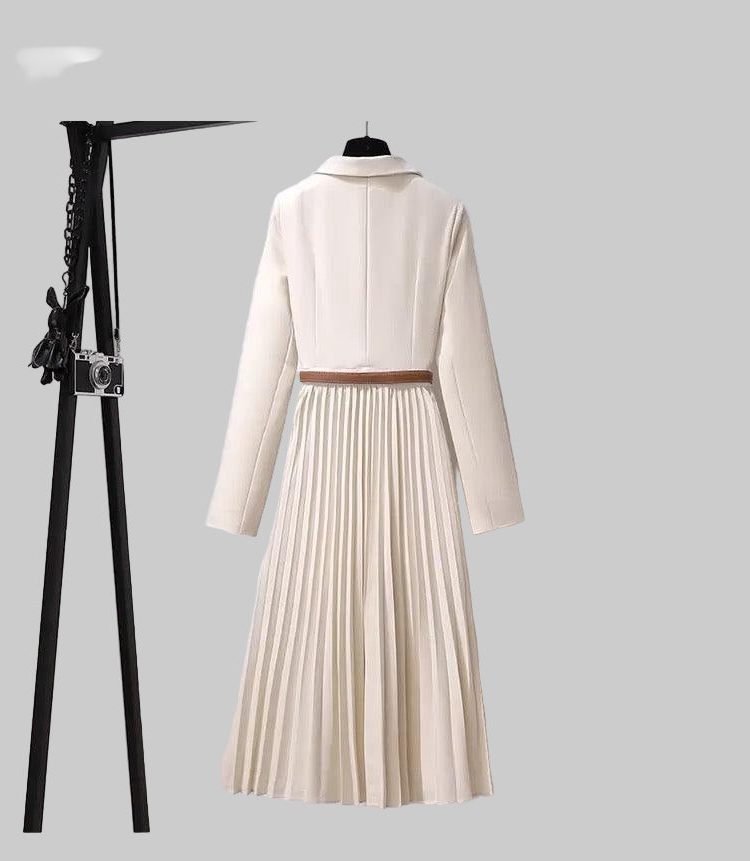 Brigitta | Pleated Blazer Dress for Women