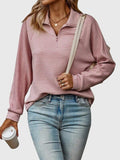 Brunna | Ribbed Knit Half-Zip Sweater for Women