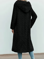 Women's Fashion Casual Hooded Faux Trim Warm Long for Autumn/Winter