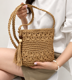 Eliana Handwoven Jute Crossbody Bag