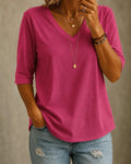 Valentina | Classic V-Neck Tee