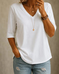 Aurelia | Classic V-Neck Tee