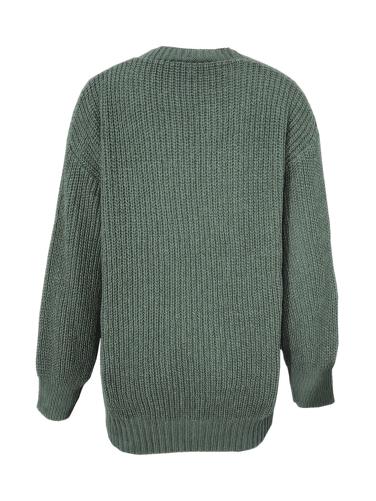 Carla | Chunky Knit Oversized Cardigan with Button-Front for Women