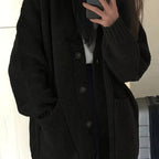Carla | Chunky Knit Oversized Cardigan with Button-Front for Women