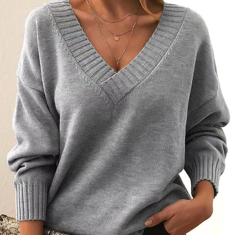 Charlotte | Relaxed Fit Sweater with V-Neck for Women