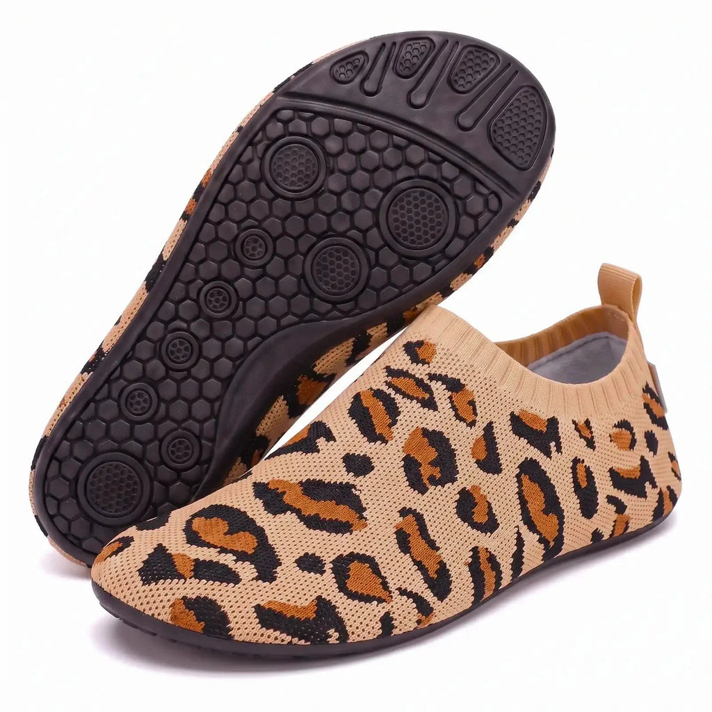 Leopard Print Comfort Sock Sneakers