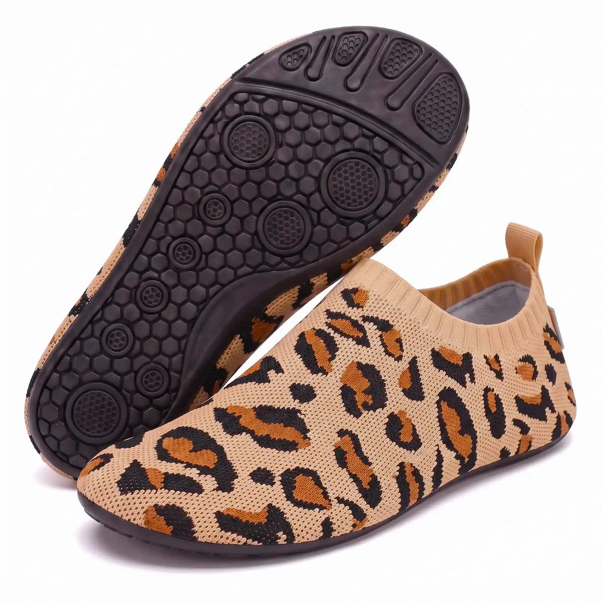 Leopard Print Comfort Sock Sneakers