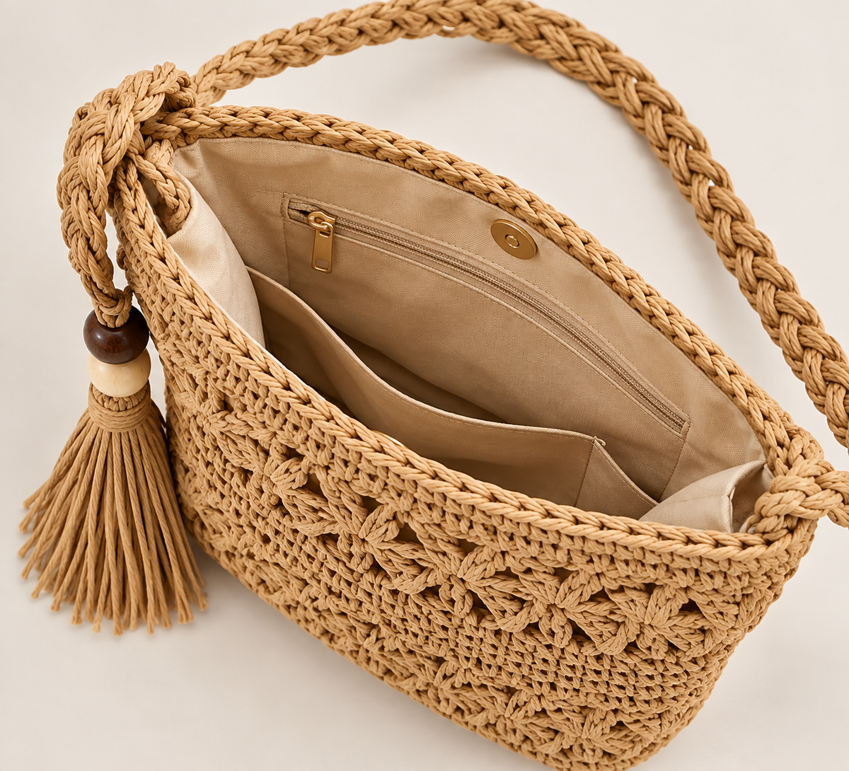 Eliana Handwoven Jute Crossbody Bag