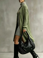Drawstring Hooded - Cardigan