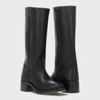 Dahlia | Block Heel Knee High Western Boots for Women