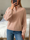 Dalia | Oversized Ribbed Knit Sweater with Long Sleeves for Women