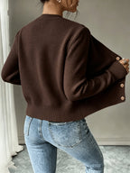 Damaris | Cable-Knit Cardigan with Button-Front for Women