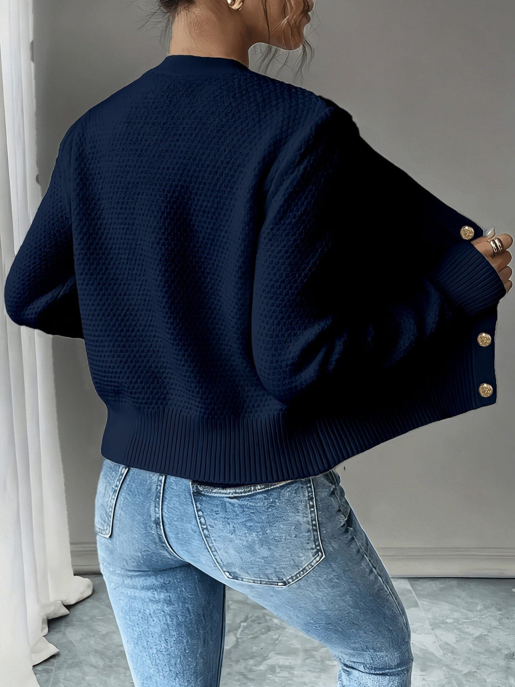Damaris | Cable-Knit Cardigan with Button-Front for Women