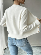 Damaris | Cable-Knit Cardigan with Button-Front for Women