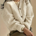 Davina | Chunky Knit Button-Up Cardigan for Women