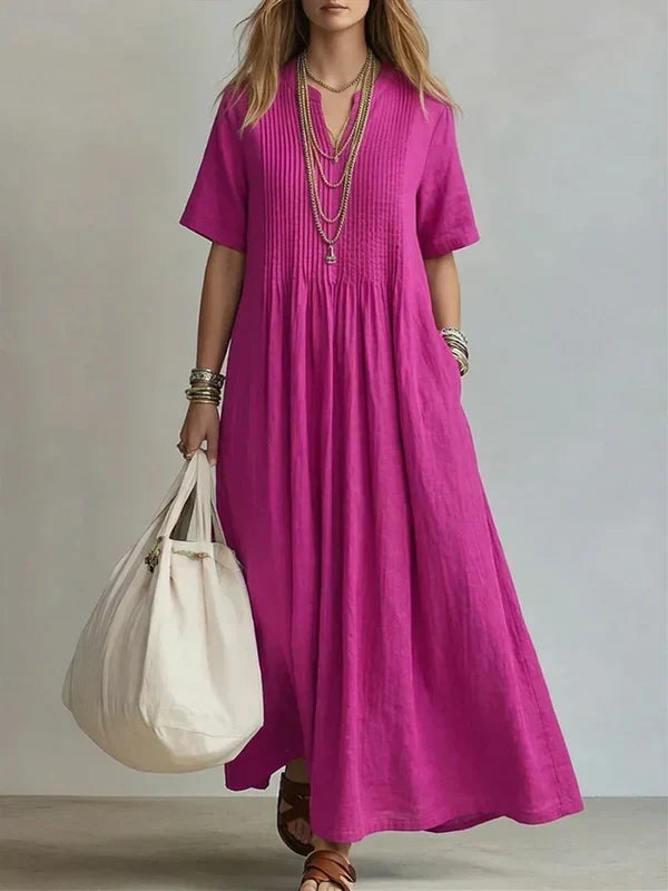 Elegant Pleated Dress