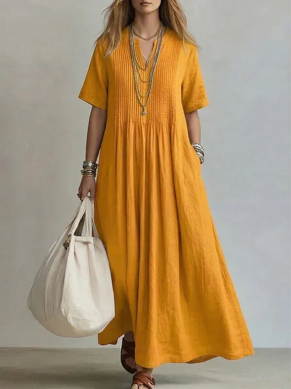 Elegant Pleated Dress
