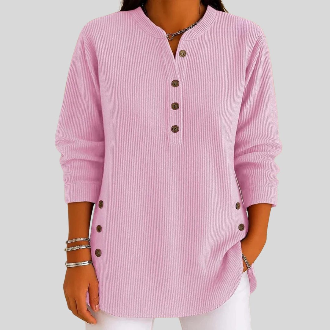 Désirée | Ribbed Knit Pullover with Crew Neck for Women