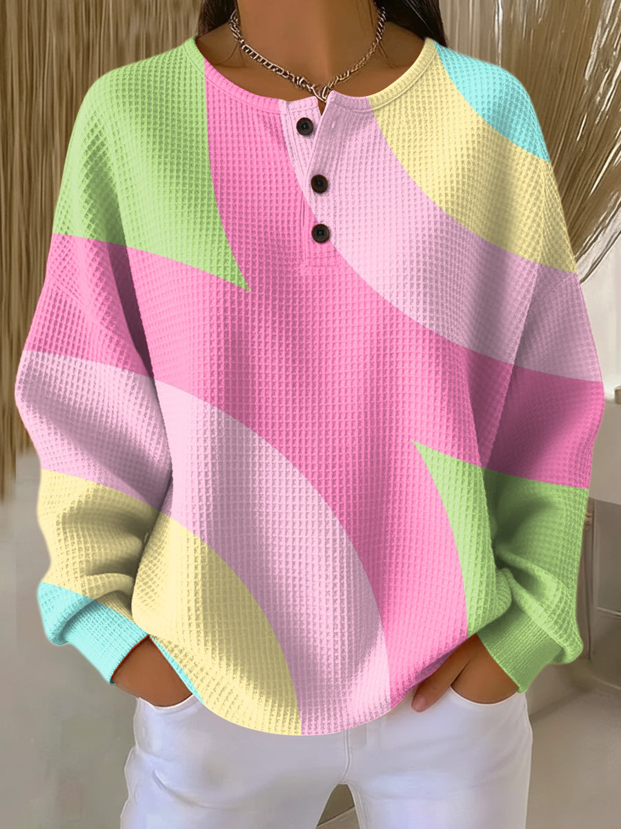 Vera | Crew Neck Ribbed Knit Sweater for Women