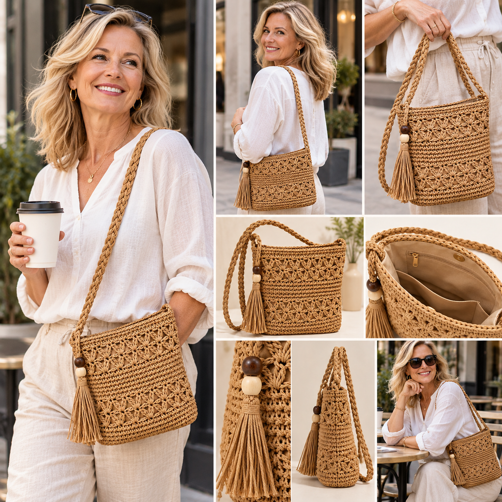 Eliana Handwoven Jute Crossbody Bag