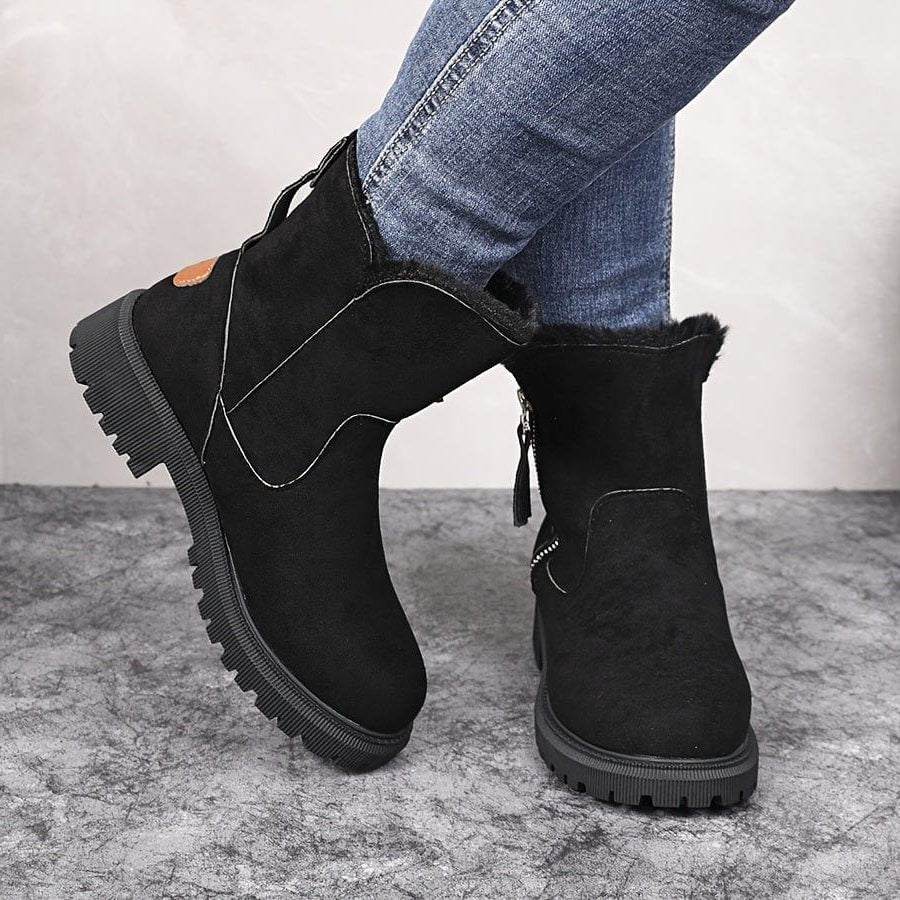 Eleanor | Lug Sole Ankle Boots with Side Zip for Women