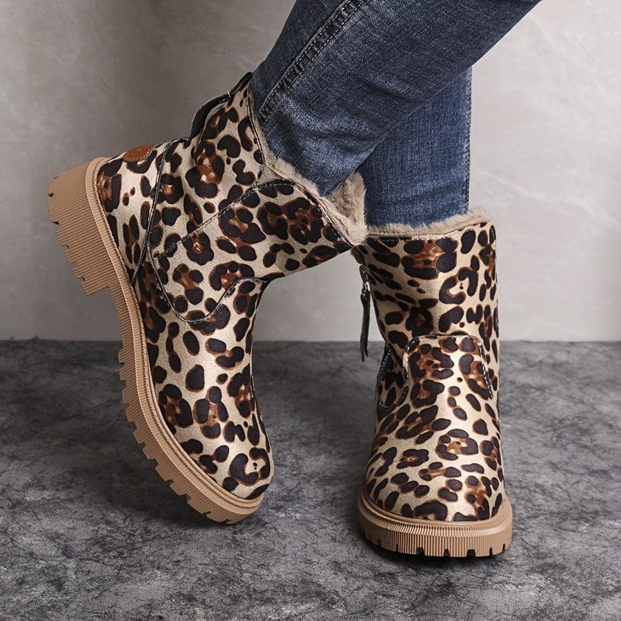 Eleanor | Lug Sole Ankle Boots with Side Zip for Women