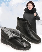 Eulalia | Fleece-Lined Ankle Boots with Zip Closure for Women
