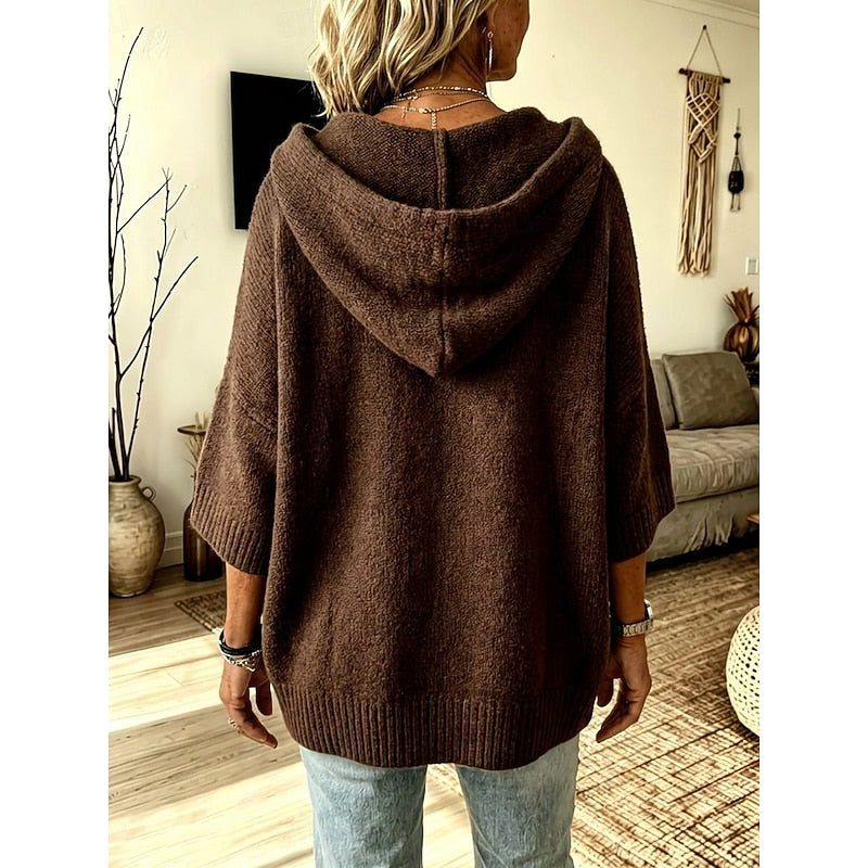 Eveline | Oversized Hooded Cardigan with Open-Front for Women